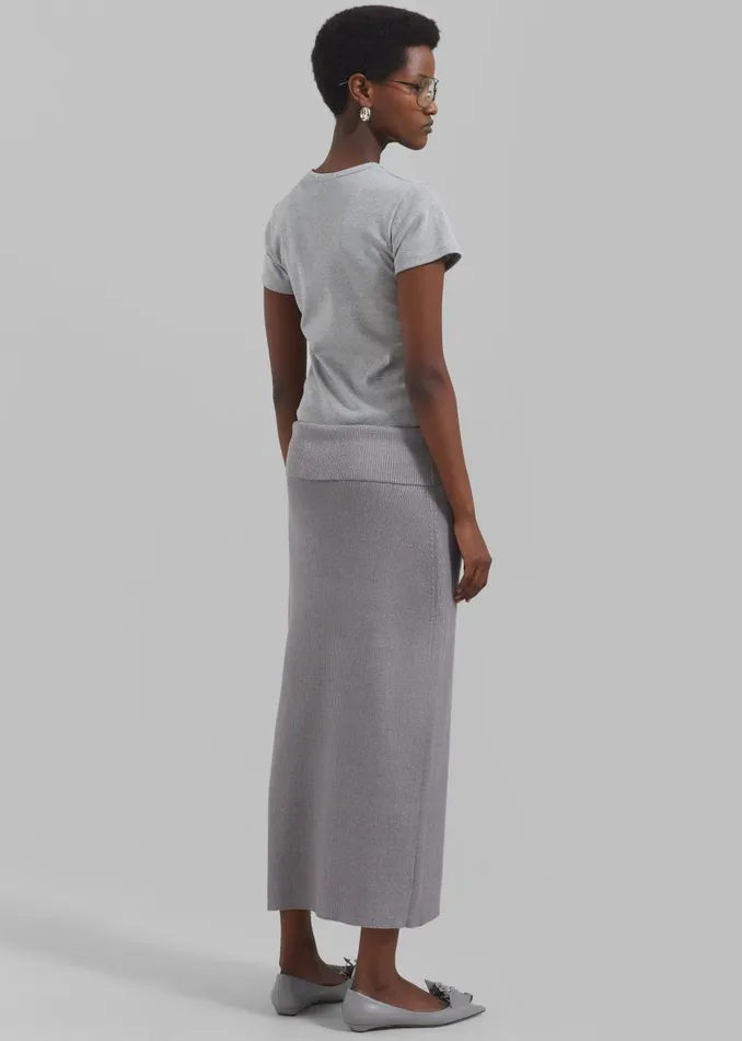 Women Kellen Baby Tee 8211 Grey The Frankie Shop Tops