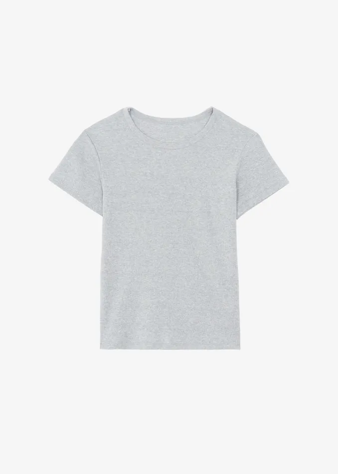 Women Kellen Baby Tee 8211 Grey The Frankie Shop Tops
