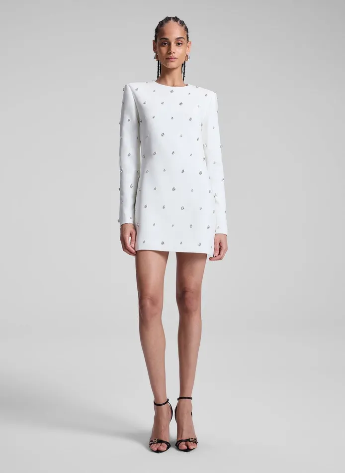 Women Kenna Embellished Mini Dress Whitecrystal ALC Dresses