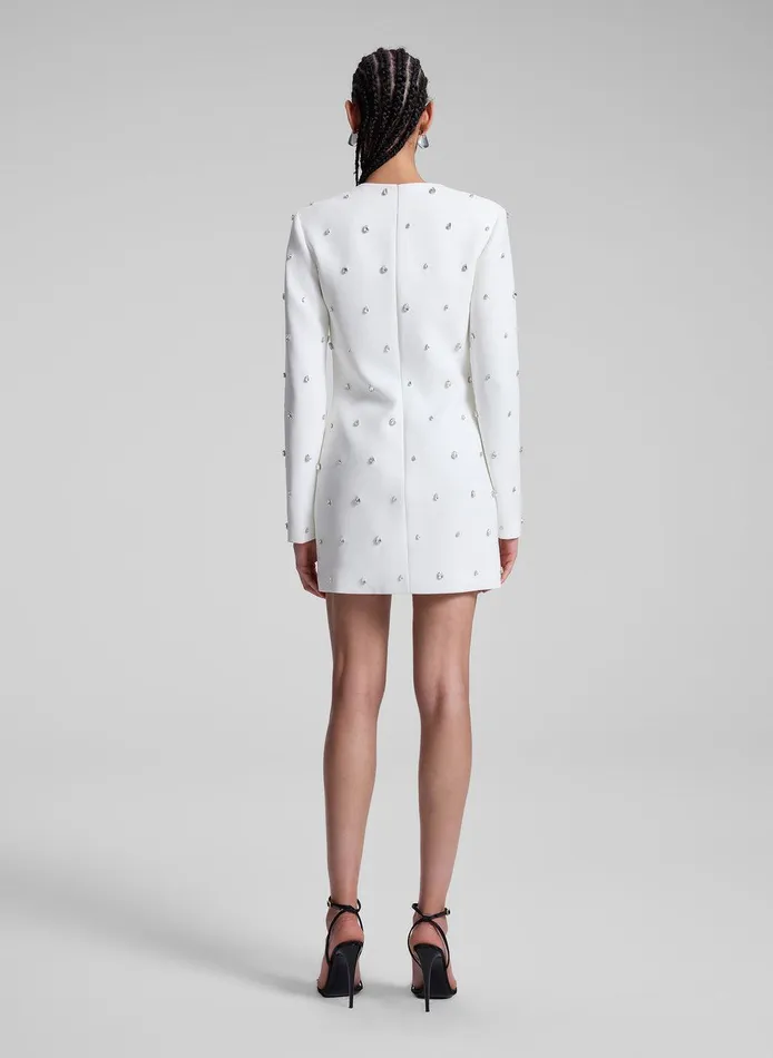 Women Kenna Embellished Mini Dress Whitecrystal ALC Dresses