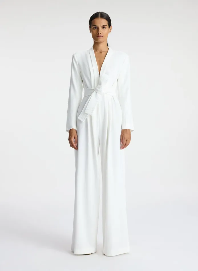 Women Kieran II WideLeg Jumpsuit White ALC Jumpsuits