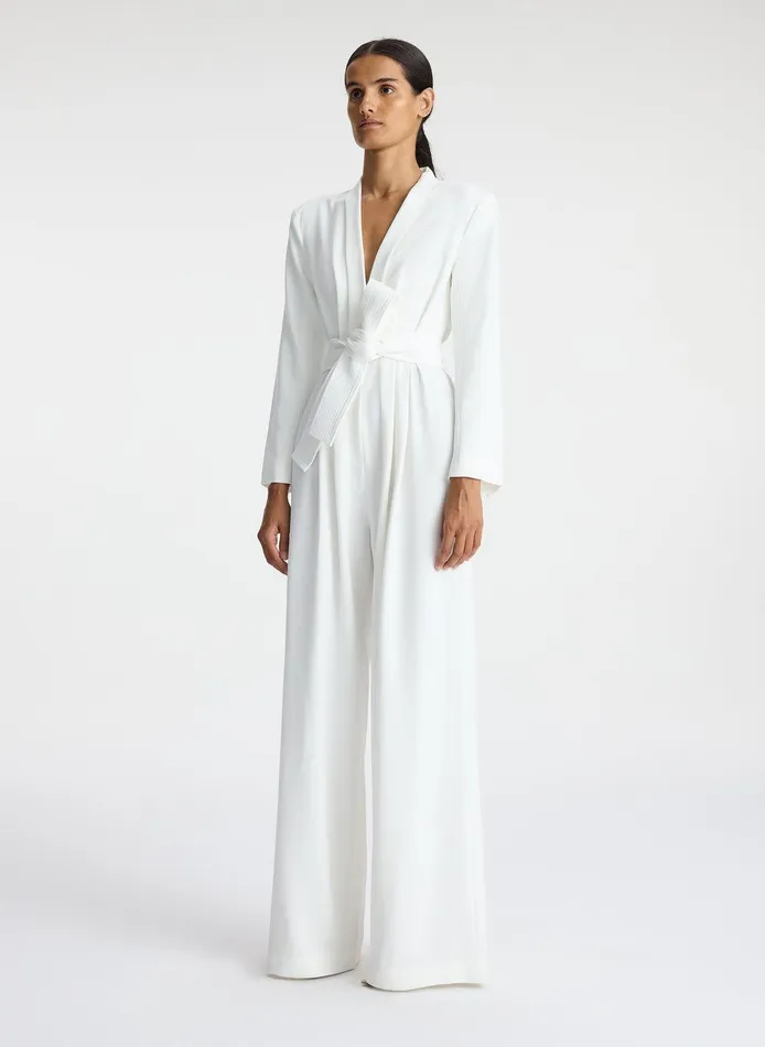 Women Kieran II WideLeg Jumpsuit White ALC Jumpsuits