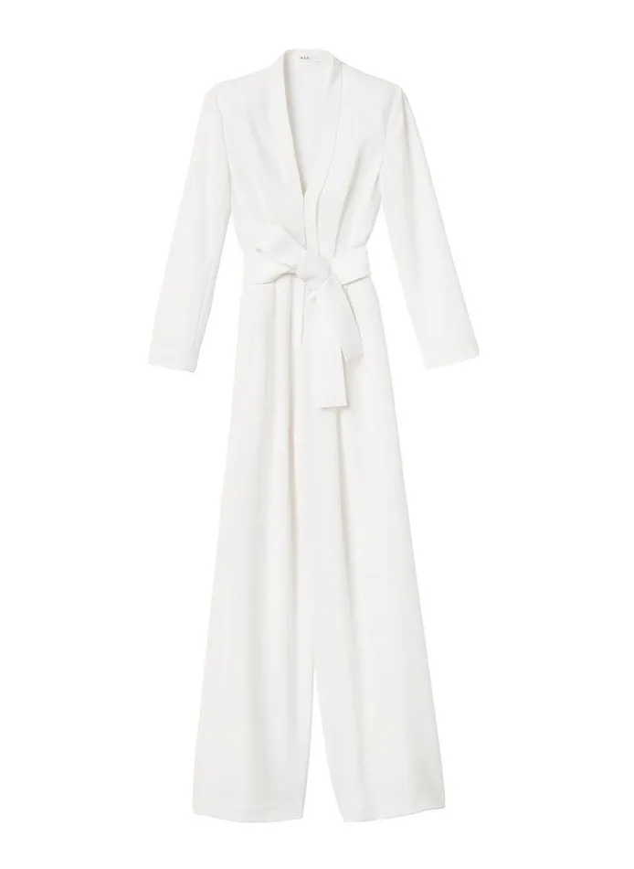 Women Kieran II WideLeg Jumpsuit White ALC Jumpsuits
