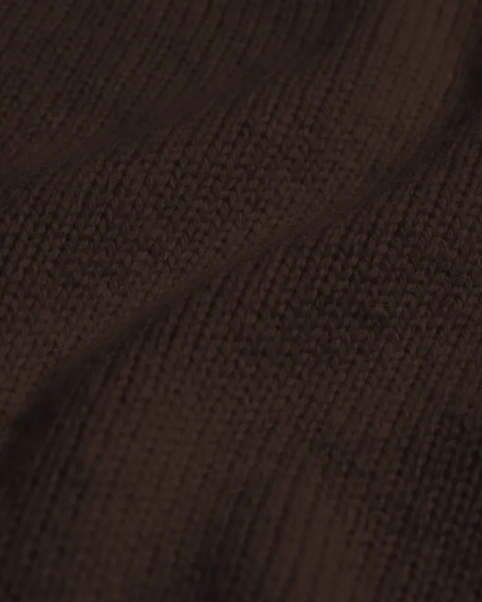 Women Knit Sweaters Colorfulstandard Oversized Merino Wool Crew 8211 Coffee Brown