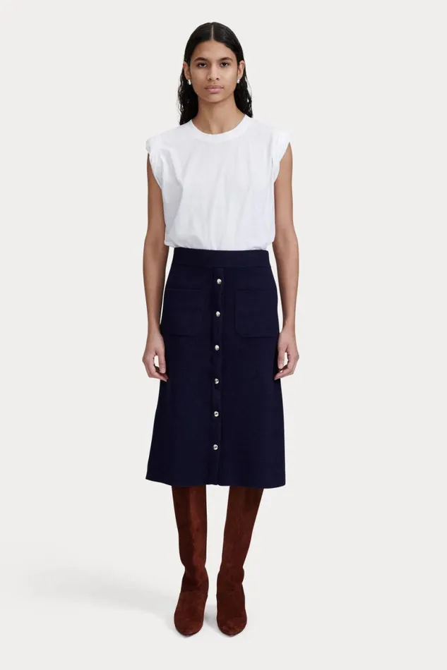 Women Knits Rachel Comey Bing Skirt Navy
