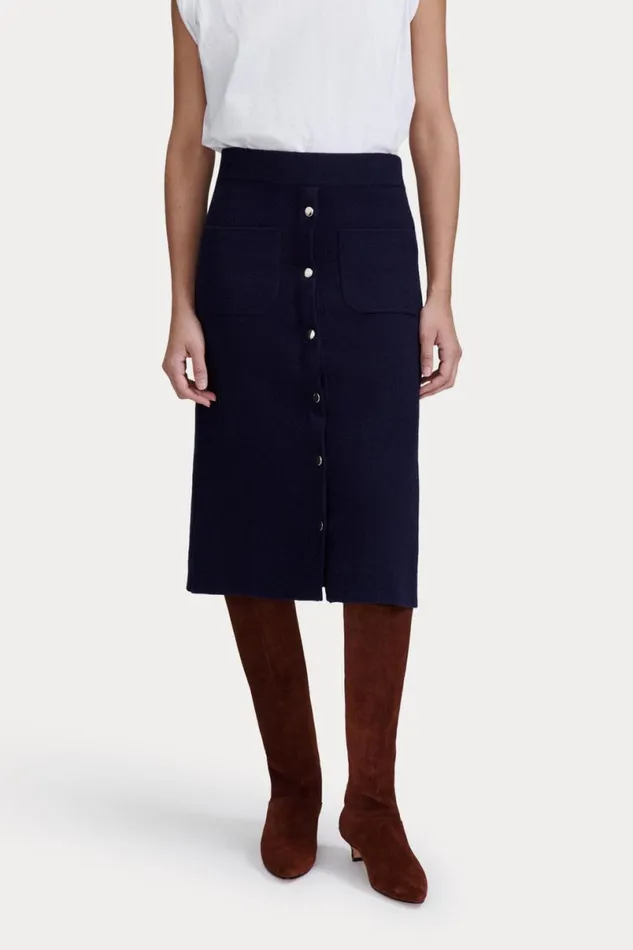 Women Knits Rachel Comey Bing Skirt Navy Women Knits Rachel Comey Bing Skirt Navy