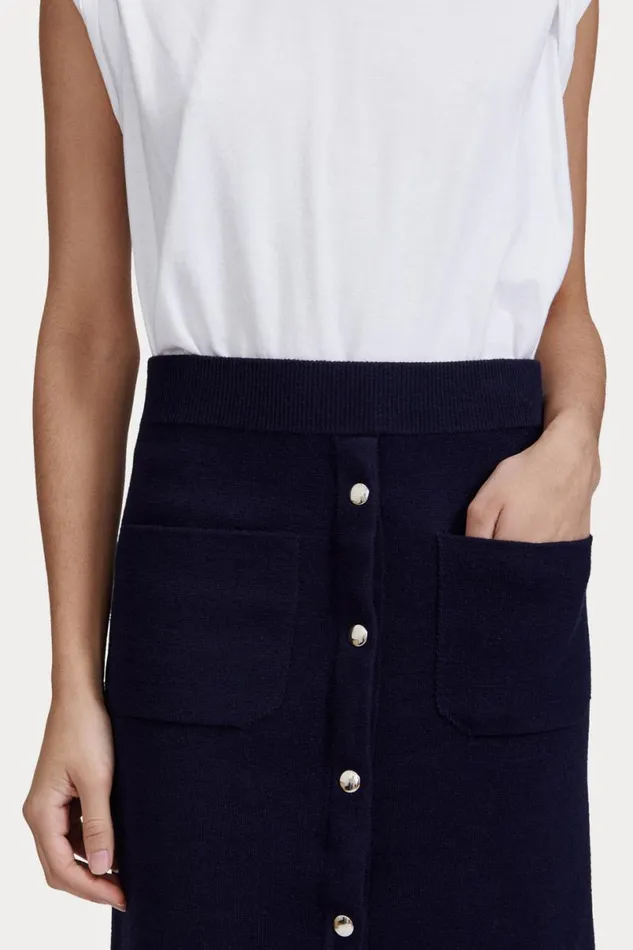 Women Knits Rachel Comey Bing Skirt Navy Women Knits Rachel Comey Bing Skirt Navy