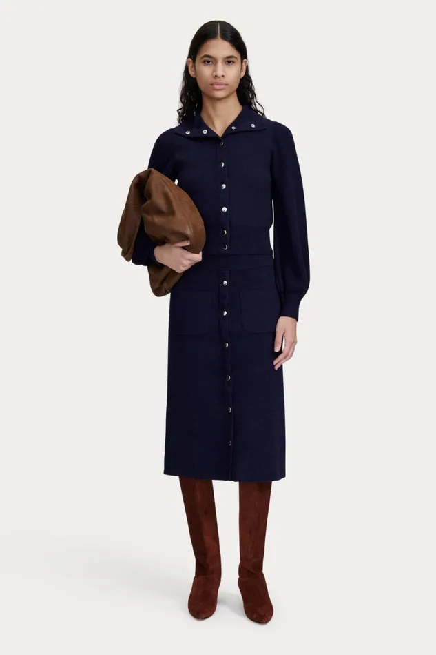 Women Knits Rachel Comey Bing Skirt Navy Women Knits Rachel Comey Bing Skirt Navy