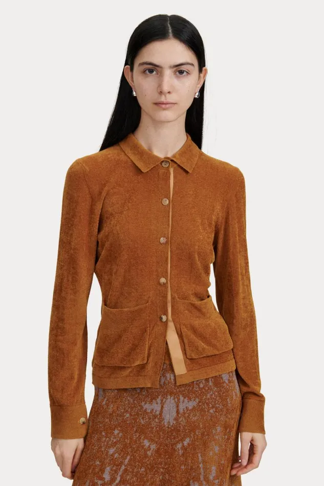 Women Knits Rachel Comey Calm Shirt Old Gold Women Knits Rachel Comey Calm Shirt Old Gold