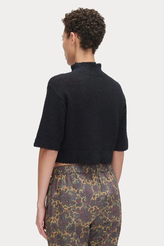 Women Knits Rachel Comey Cropped Tee Black