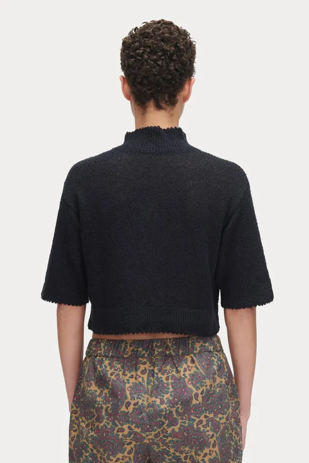 Women Knits Rachel Comey Cropped Tee Black