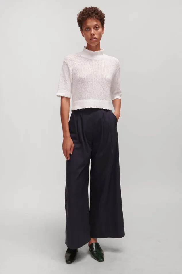 Women Knits Rachel Comey Cropped Tee Black