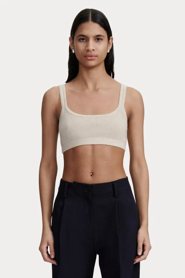Women Knits Rachel Comey Sini Bra Top Cream