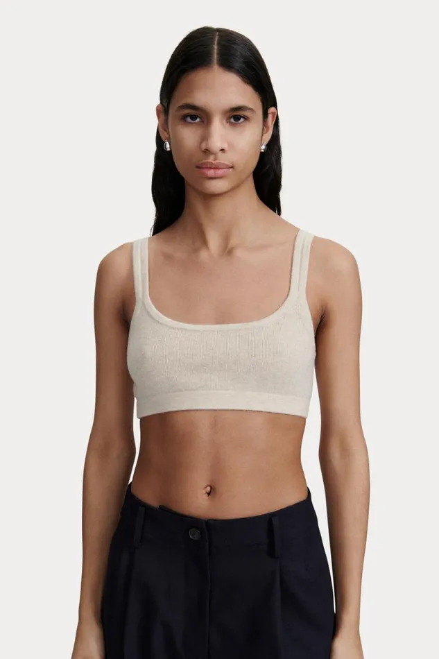 Women Knits Rachel Comey Sini Bra Top Cream