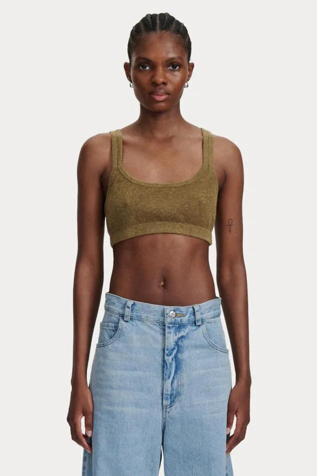 Women Knits Rachel Comey Sini Bra Top Cream