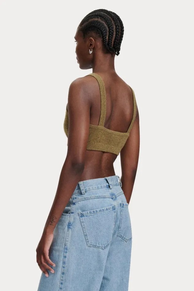 Women Knits Rachel Comey Sini Bra Top Cream