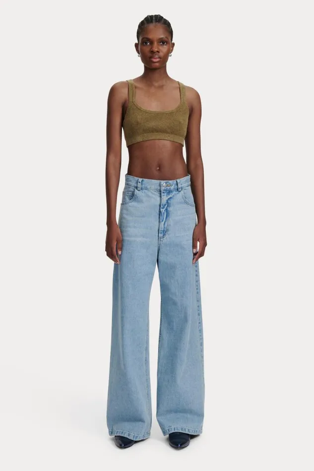 Women Knits Rachel Comey Sini Bra Top Cream