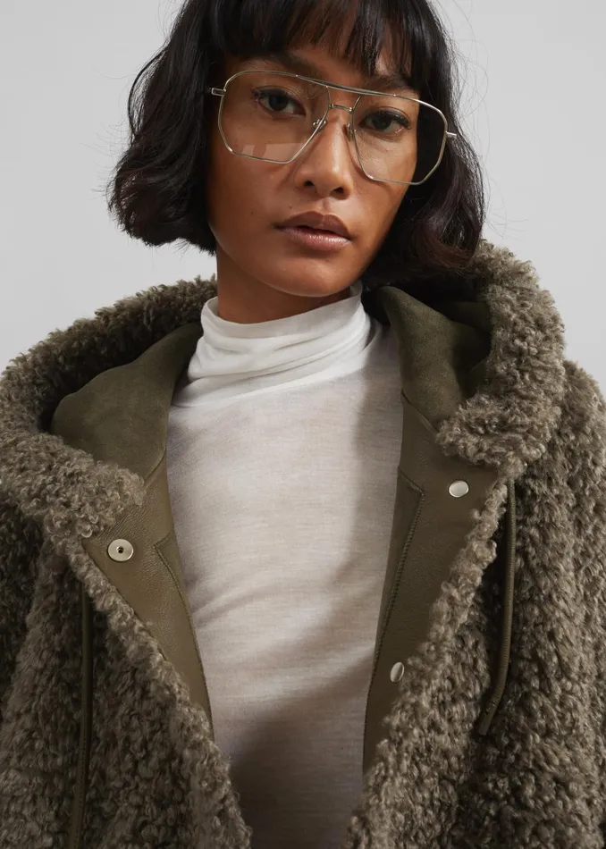 Women Kove Hooded Jacket 8211 Taupe The Frankie Shop Outerwear