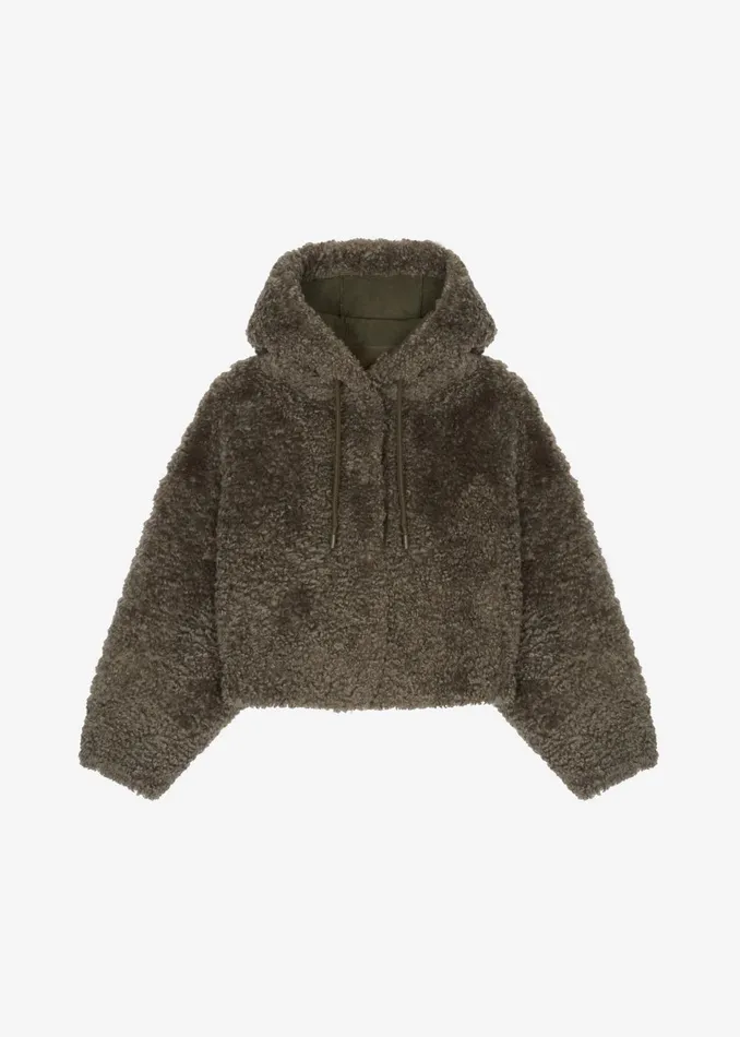 Women Kove Hooded Jacket 8211 Taupe The Frankie Shop Outerwear