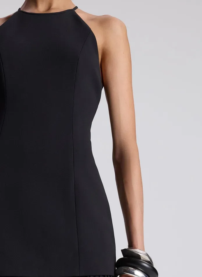 Women Lana Pleated Maxi Dress Black ALC Dresses