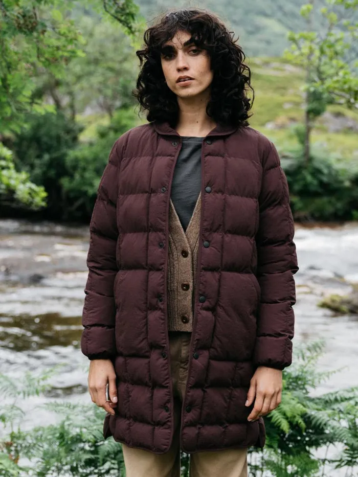 Women Lapwing Coat Black Cherry Finisterre Jackets Coats and Gilets