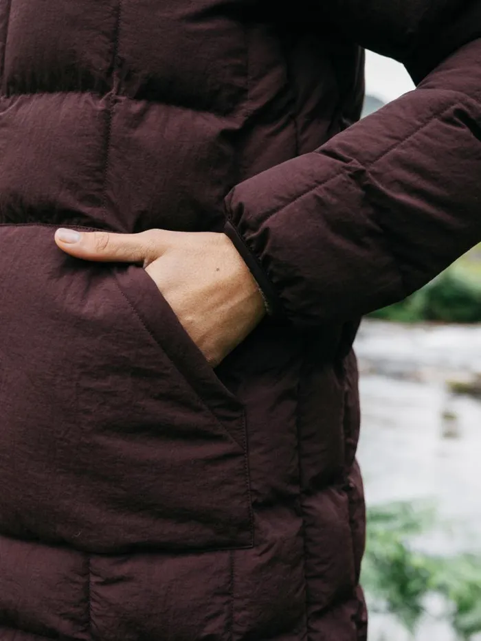 Women Lapwing Coat Black Cherry Finisterre Jackets Coats and Gilets