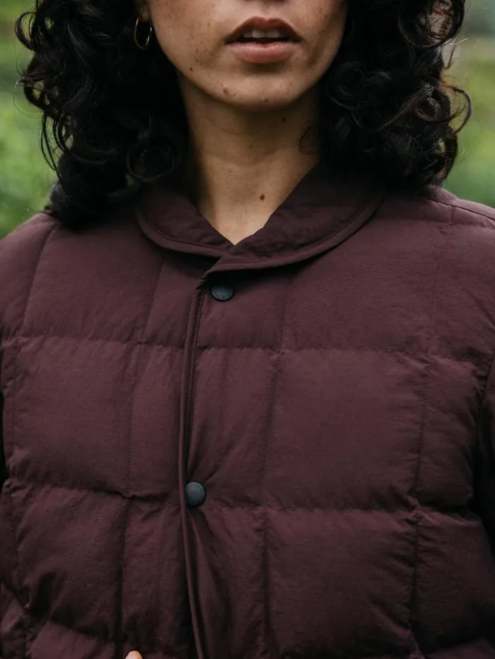 Women Lapwing Coat Black Cherry Finisterre Jackets Coats and Gilets