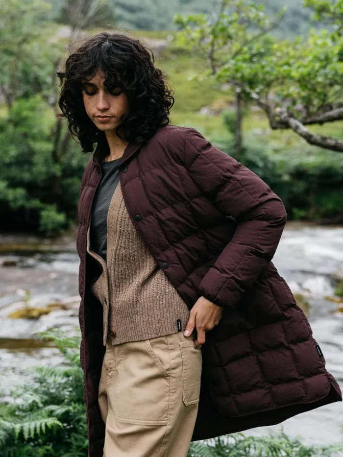 Women Lapwing Coat Black Cherry Finisterre Jackets Coats and Gilets