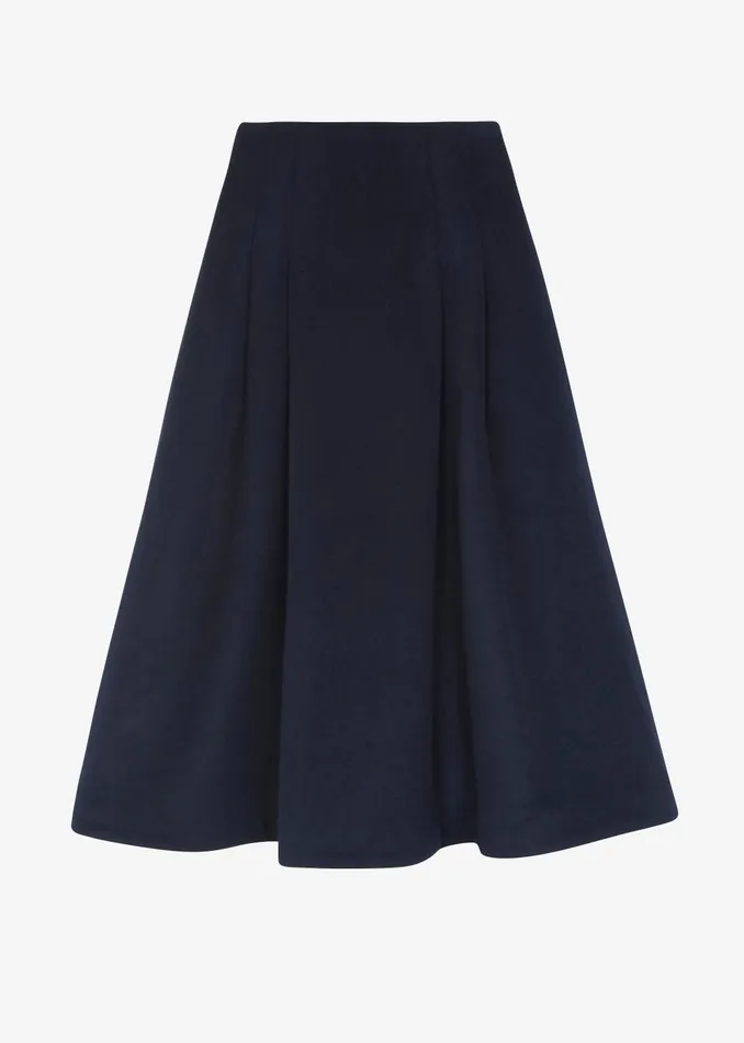 Women Leila Flared Skirt 8211 Navy The Frankie Shop Bottoms