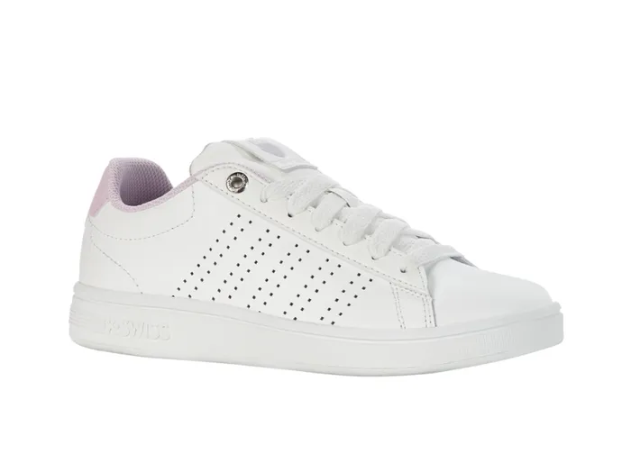 Women Lifestyle KSwiss BASE COURT Brilliant Whitelilac Snowgray Violet