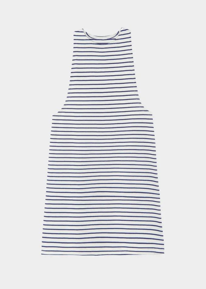 Women Lindsay Halter Dress 8211 Navy Stripe The Frankie Shop Dresses
