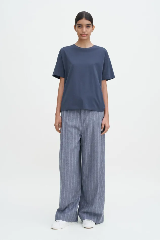 Women Loose Fit Tee Dawn Blue Filippa K Tops