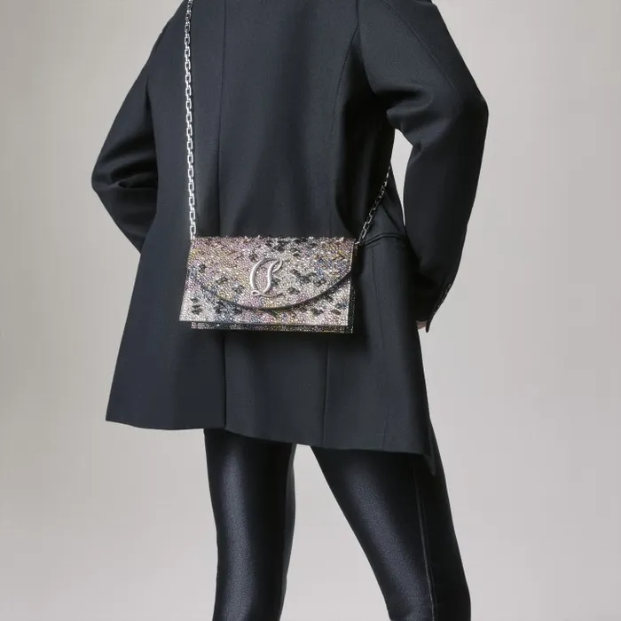 Women Loubi54 Clutch 8211 Metallic Suede And Eternity Strass 8211 Multicolor Christian Louboutin Shoulder Bags Women Loubi54 Clutch 8211 Metallic Suede And Eternity Strass 8211 Multicolor Christian Louboutin Shoulder Bags