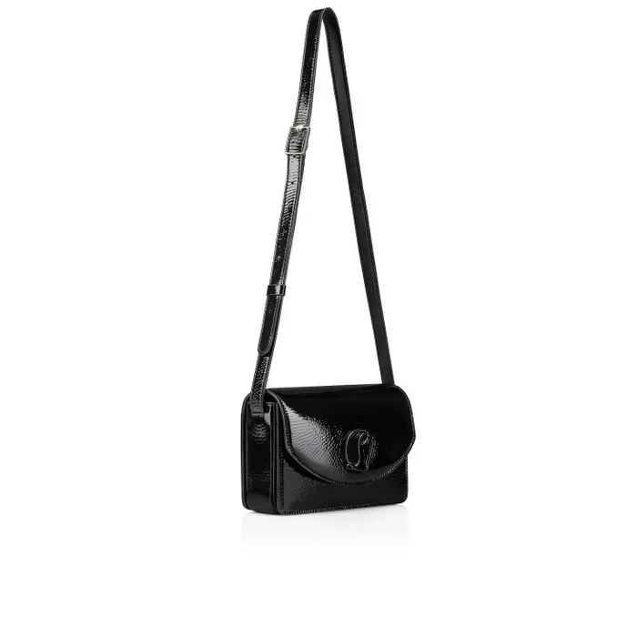 Women Loubi54 Crossbody Bag 8211 Vog Patent Leather 8211 Black Christian Louboutin Shoulder Bags
