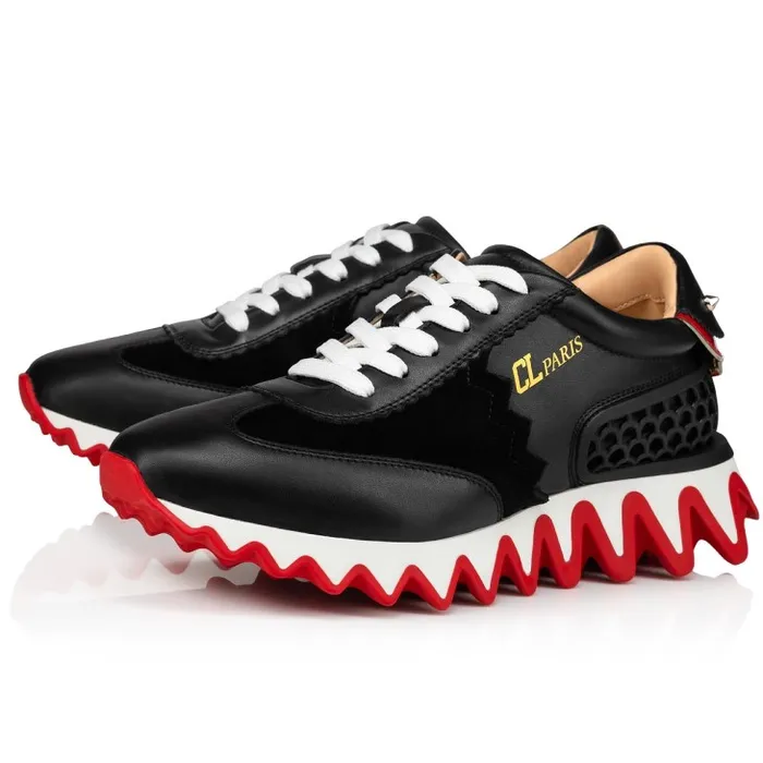 Women Loubishark Sneakers 8211 Calf Leather And Veau Velours 8211 Black Christian Louboutin Sneakers Women Loubishark Sneakers 8211 Calf Leather And Veau Velours 8211 Black Christian Louboutin Sneakers