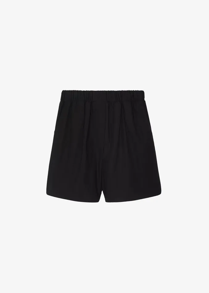 Women Lui Organic Cotton Boxer Short 8211 Black The Frankie Shop Bottoms