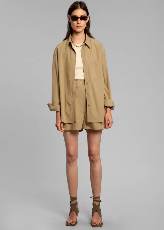 Women Lui Organic Cotton Shirt 8211 Sahara The Frankie Shop Tops
