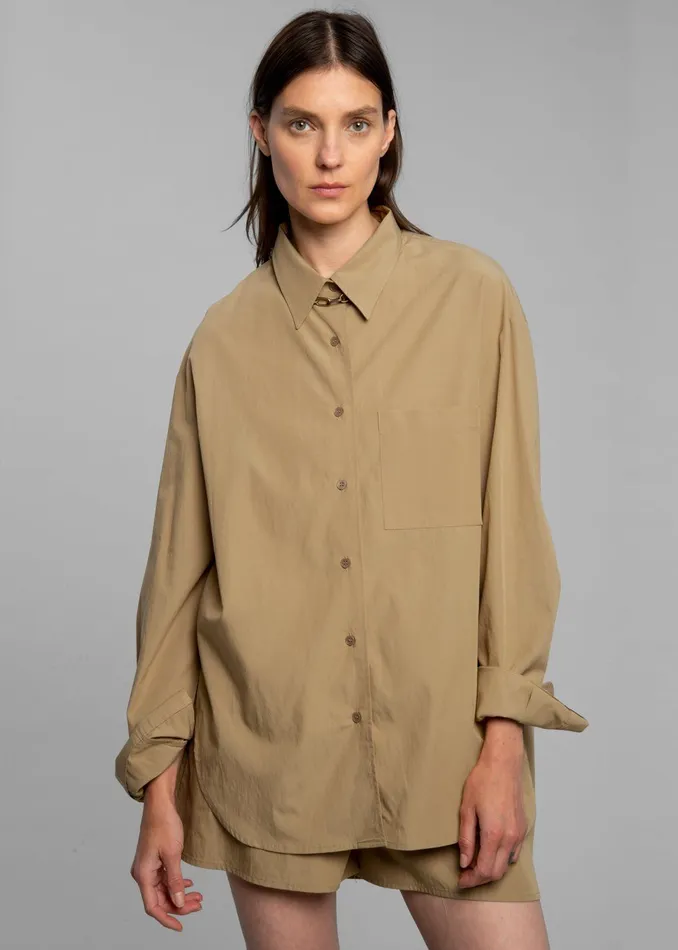 Women Lui Organic Cotton Shirt 8211 Sahara The Frankie Shop Tops