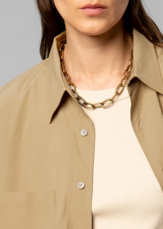 Women Lui Organic Cotton Shirt 8211 Sahara The Frankie Shop Tops