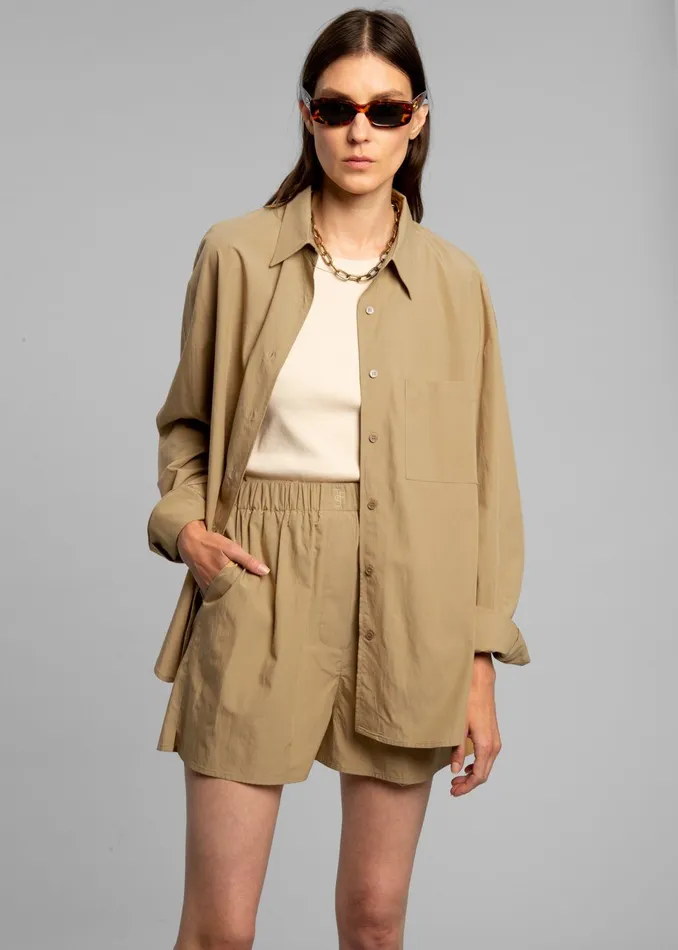 Women Lui Organic Cotton Shirt 8211 Sahara The Frankie Shop Tops
