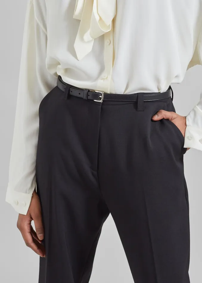 Women Lyra Flared Pants 8211 Black The Frankie Shop Bottoms