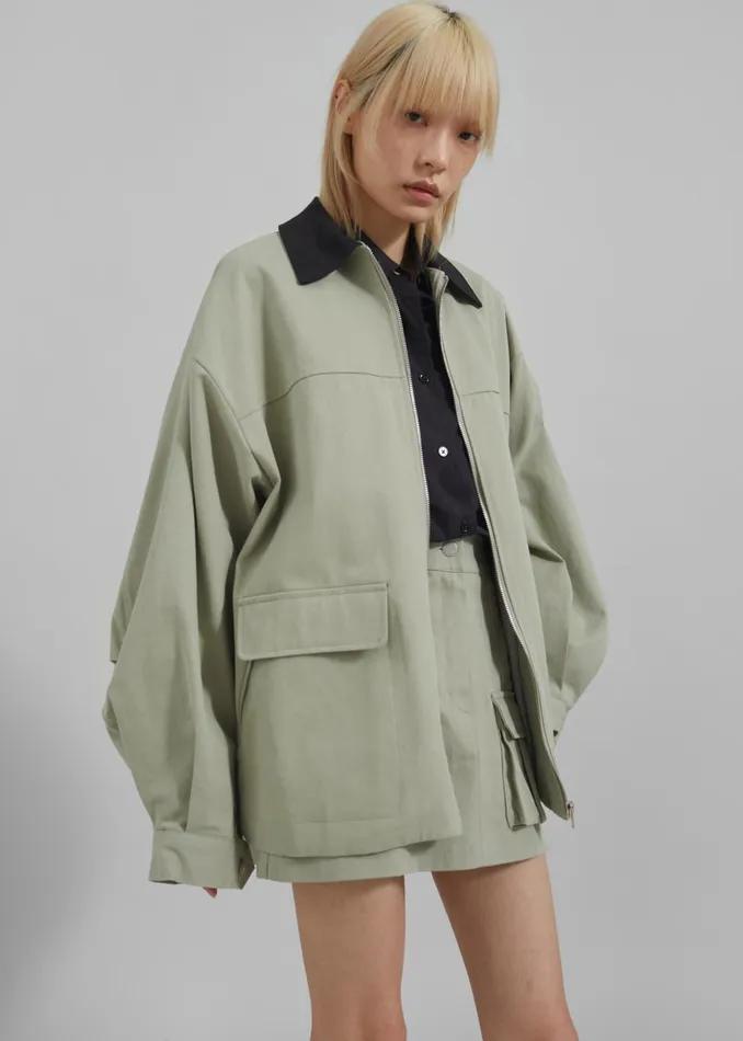 Women Malia Cargo Mini Skirt 8211 Khaki The Frankie Shop Bottoms