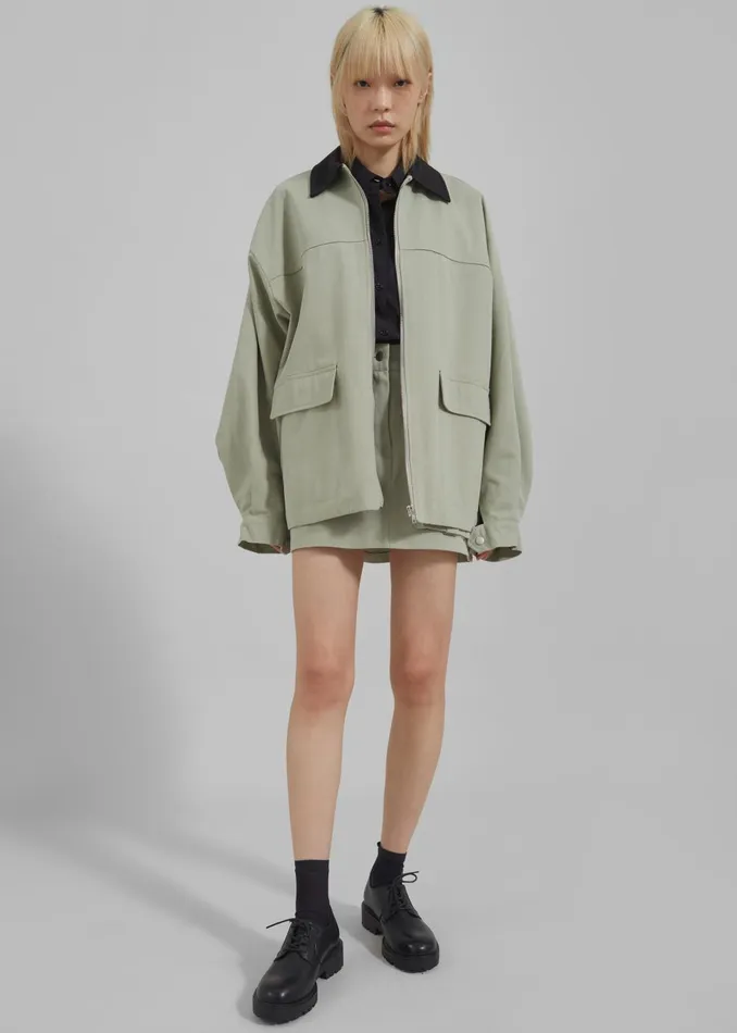 Women Malia Cargo Mini Skirt 8211 Khaki The Frankie Shop Bottoms