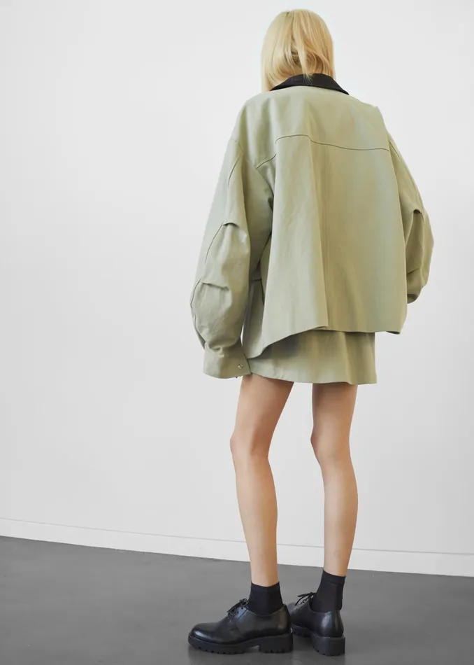 Women Malia Cargo Mini Skirt 8211 Khaki The Frankie Shop Bottoms