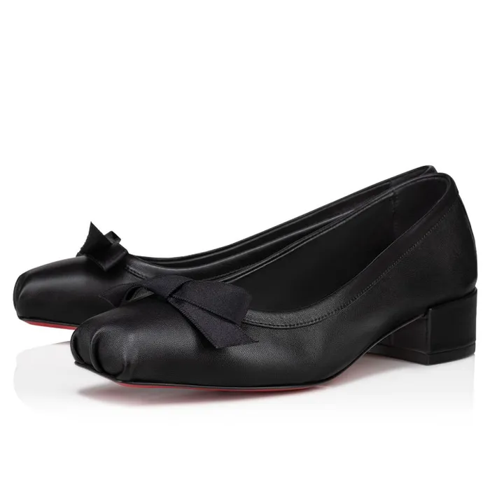 Women Mamaflirt 30 Mm Ballerinas 8211 Nappa Leather 8211 Black Christian Louboutin Flats and Loafers Women Mamaflirt 30 Mm Ballerinas 8211 Nappa Leather 8211 Black Christian Louboutin Flats and Loafers
