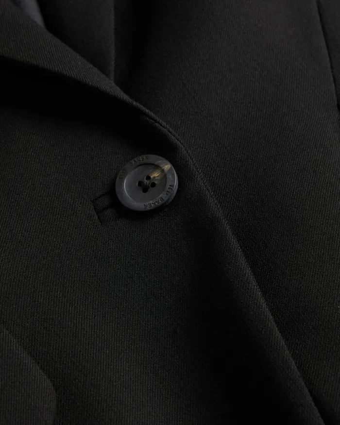 Women MANABU 8211 Longline Single Breasted Tailored Blazer Black Ted Baker Coats and Jackets Women MANABU 8211 Longline Single Breasted Tailored Blazer Black Ted Baker Coats and Jackets