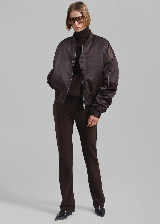 Women Marly Bomber 8211 Brown The Frankie Shop Outerwear