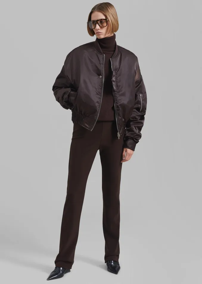 Women Marly Bomber 8211 Brown The Frankie Shop Outerwear