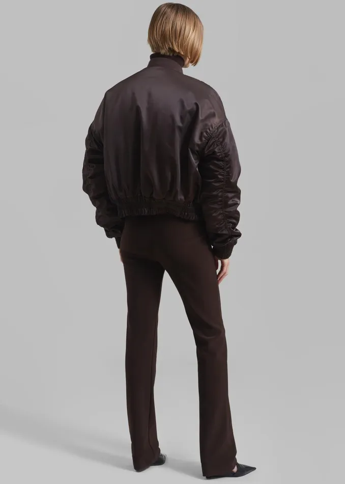 Women Marly Bomber 8211 Brown The Frankie Shop Outerwear