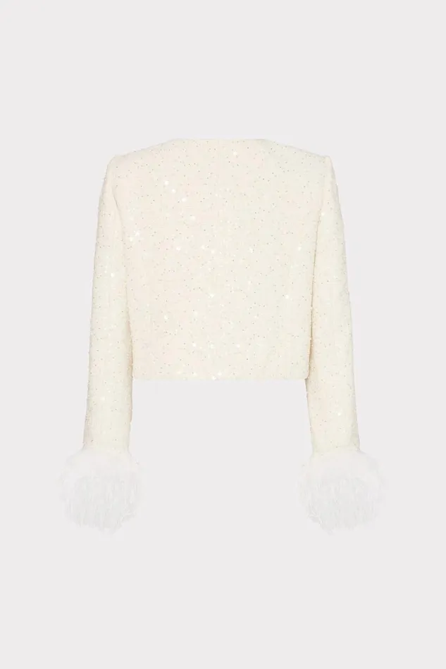 Women Matching Sets Milly Aya Beaded Tweed Jacket White Women Matching Sets Milly Aya Beaded Tweed Jacket White